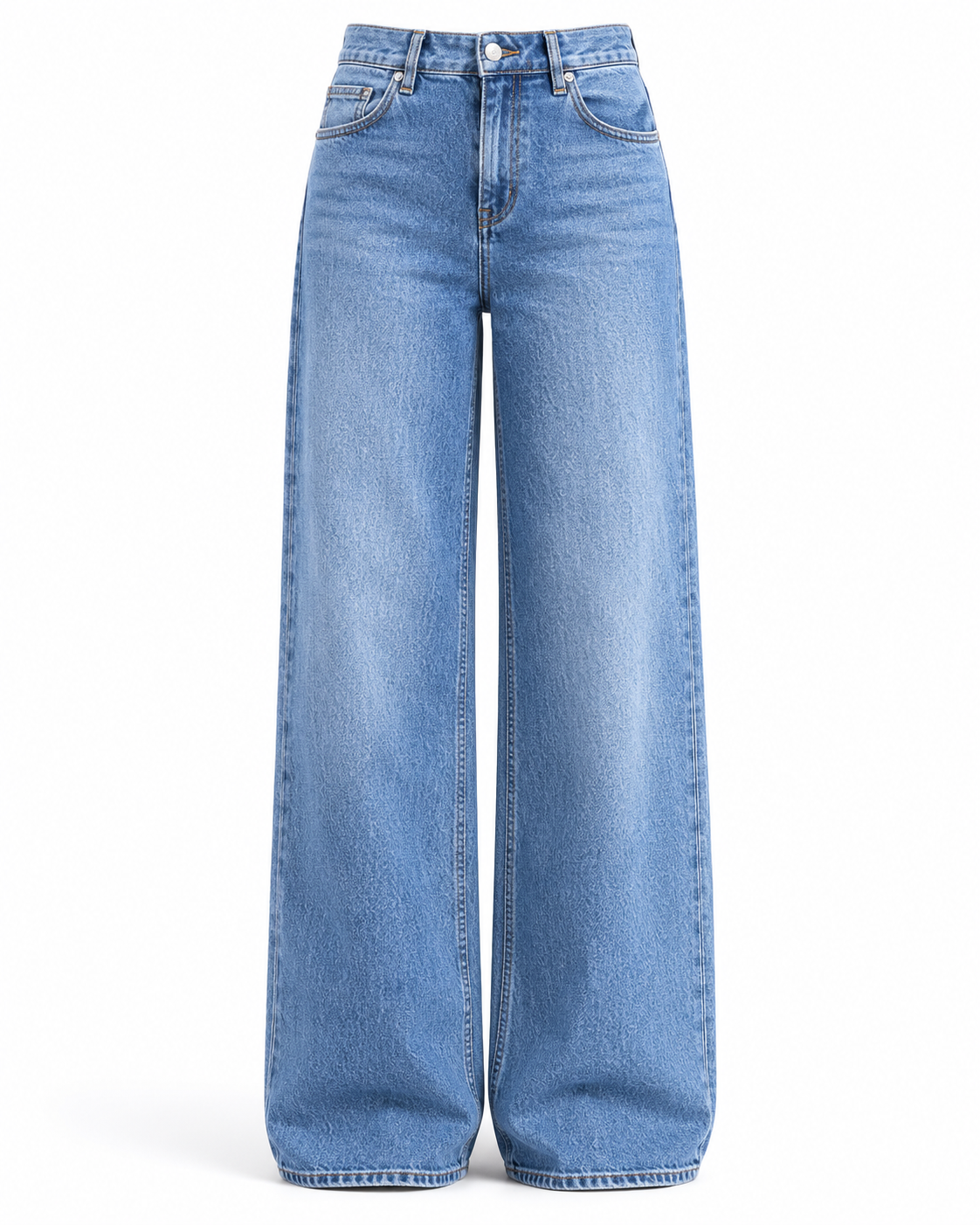 Blugi damă wide leg albastru deschis – vedere produs din față