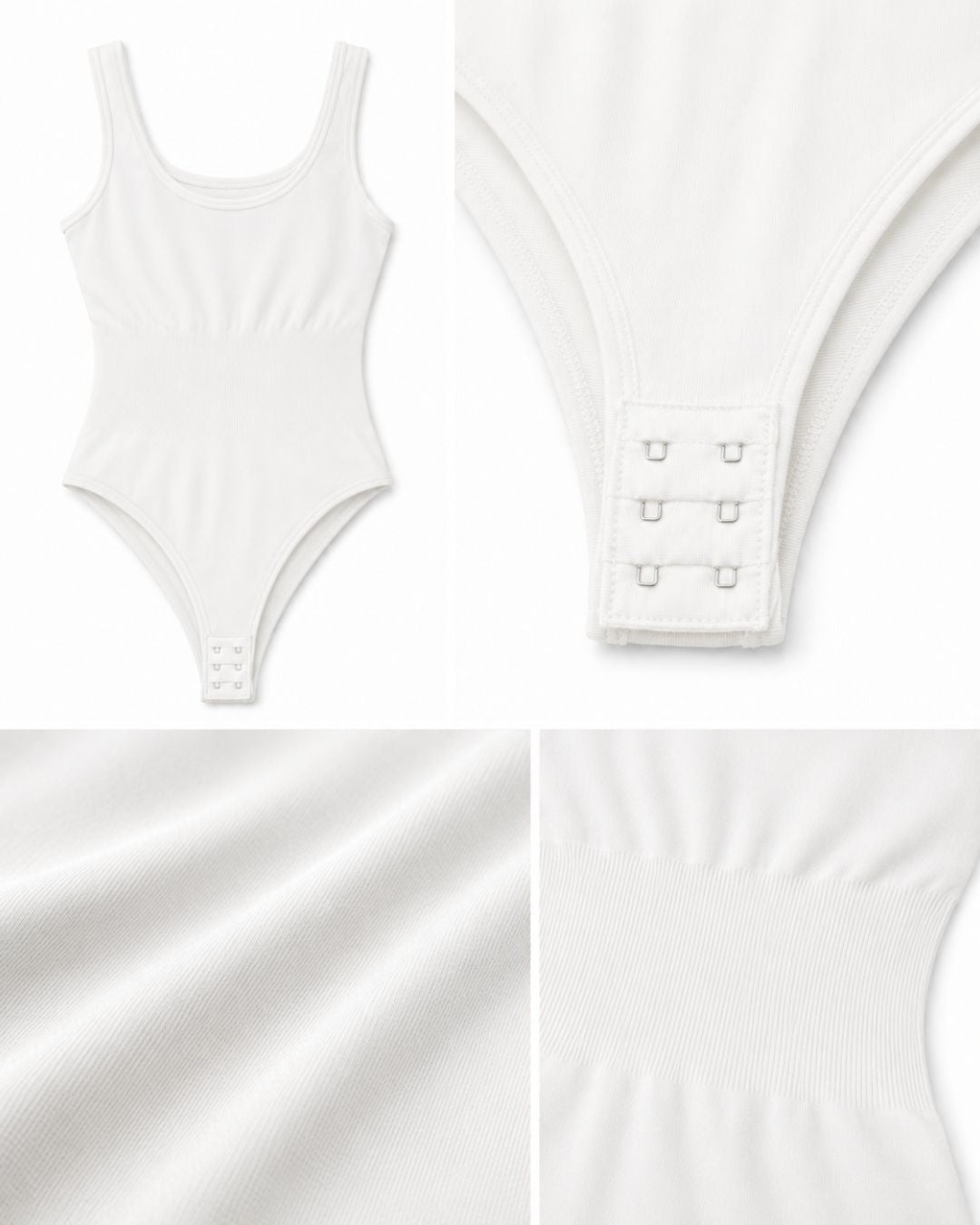 Body modelator damă cu design minimalist și efect de remodelare.
