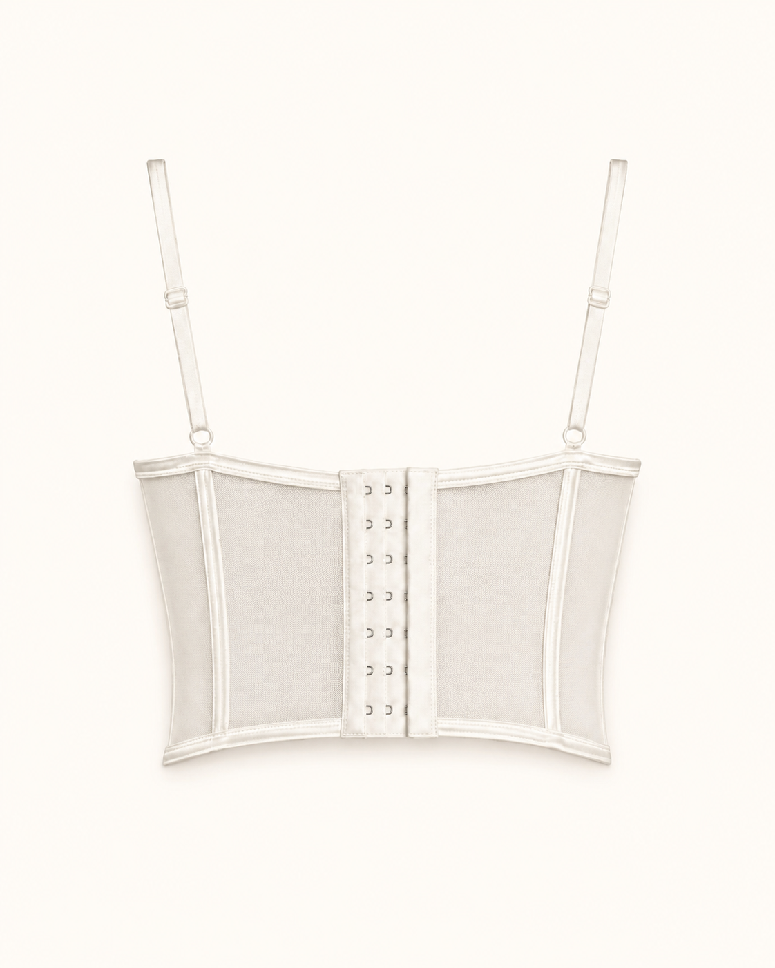Corset feminin cu volănașe pe cupe pentru ținute elegante.