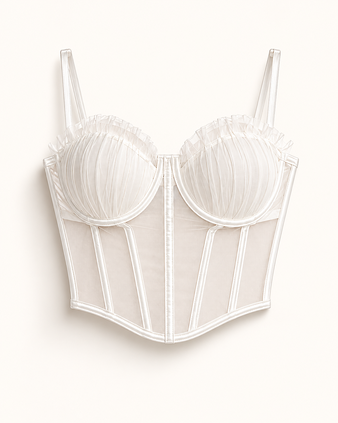 Top corset damă alb chic pentru ținute elegante și moderne.